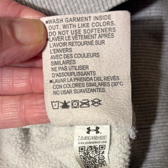 Under Armour Rival Fleece Graphic Hoodie Grey - Picture 6 of 10